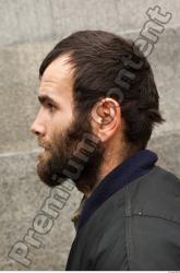 Head Casual Average Bearded Street photo references